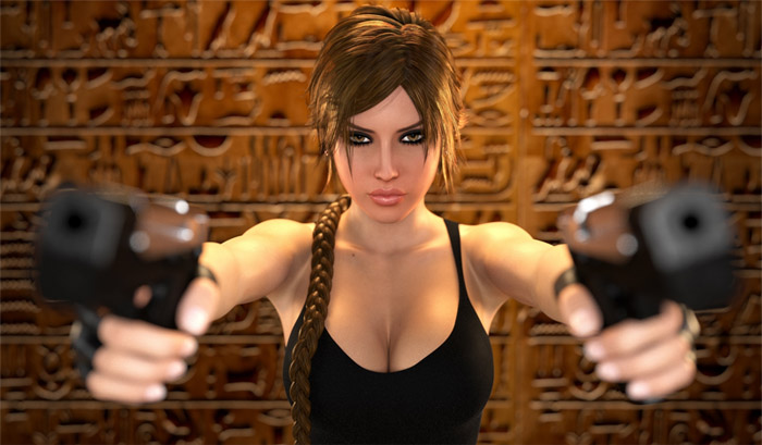 Lara Croft in Trouble